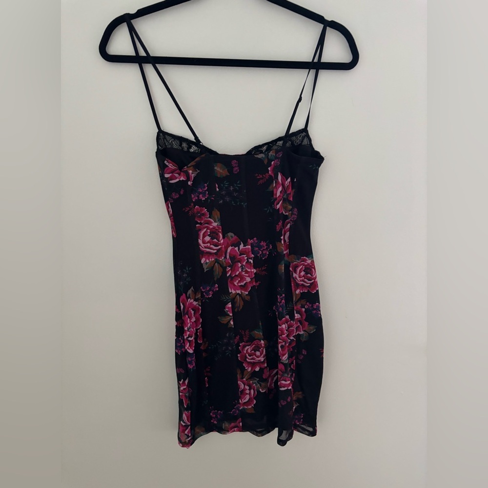 Revolve AFRM Black Floral Mini Dress NWT - Picture 9 of 12